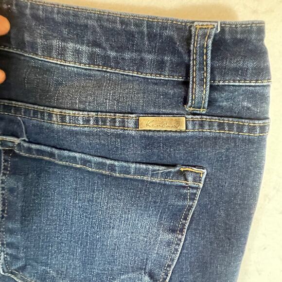 KanCan Skinny Blue Jeans Women Junior 13/30 Zip Ankle Ripped Knees Stretch Denim - Picture 3 of 12